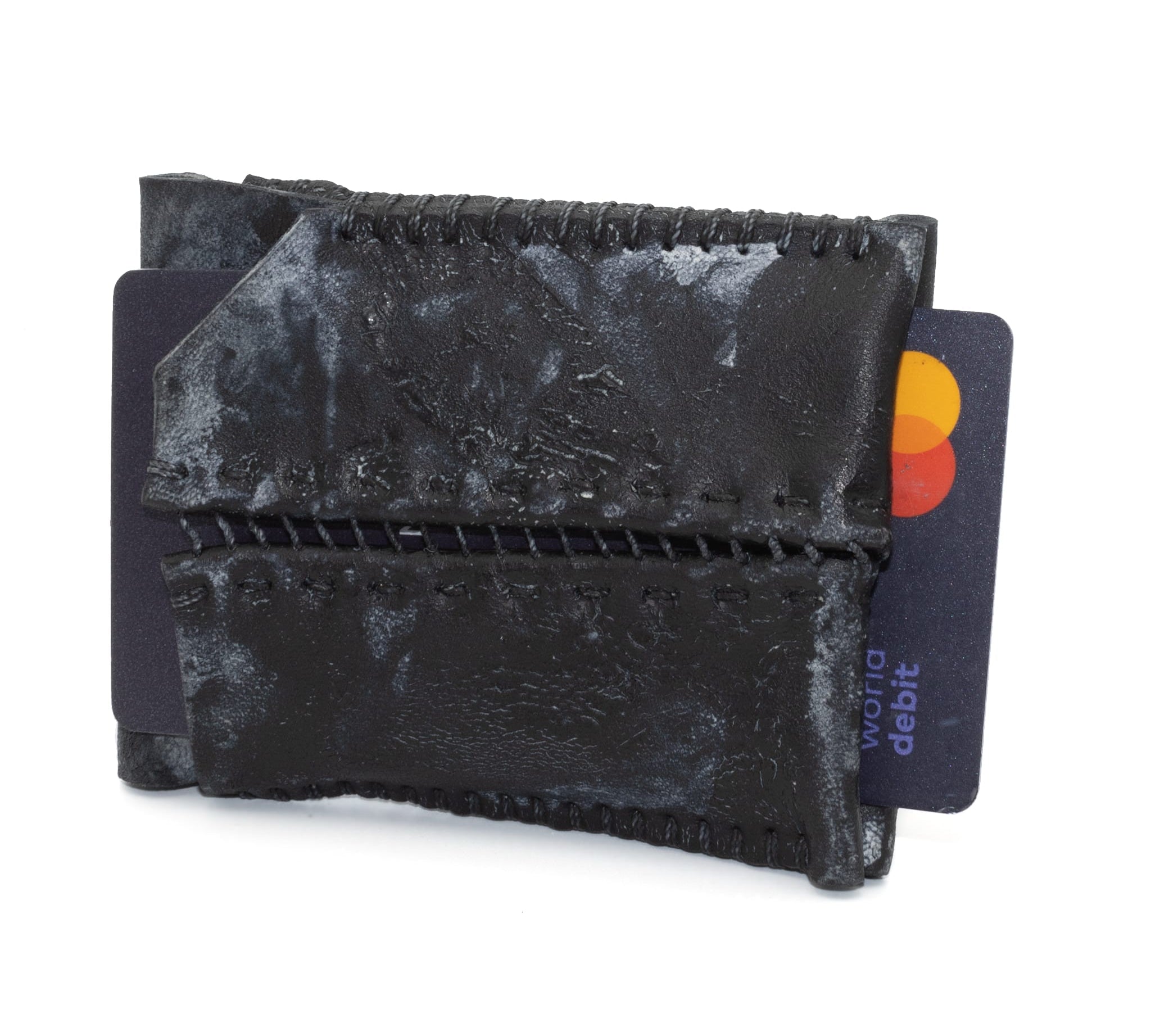 atelier skn cold dye hand sewn horse leather cardholder