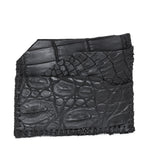 hand stitched over an 8 hour period the genuine crocodile cardholder features multiple card slots, hand stitched overlock sides and an array of unique textures. the cardholder is available to buy online from avant garde leather studio atelierskn.com