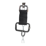 the hand sewn crocodile leather keychain features a flat matte black dye treatment and a distressed lobster swivel clip. a hand forged black iron ring holds the oxidised .925 silver key ring. Buy online from avant garde leather studio atelier skn.