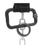 the hand sewn crocodile leather keychain features a flat matte black dye treatment and a distressed lobster swivel clip. a hand forged black iron ring holds the oxidised .925 silver key ring. Buy online from avant garde leather studio atelier skn.