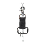the hand sewn crocodile leather keychain features a flat matte black dye treatment and a distressed lobster swivel clip. a hand forged black iron ring holds the oxidised .925 silver key ring. Buy online from avant garde leather studio atelier skn.