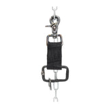 the hand sewn crocodile leather keychain features a flat matte black dye treatment and a distressed lobster swivel clip. a hand forged black iron ring holds the oxidised .925 silver key ring. Buy online from avant garde leather studio atelier skn.
