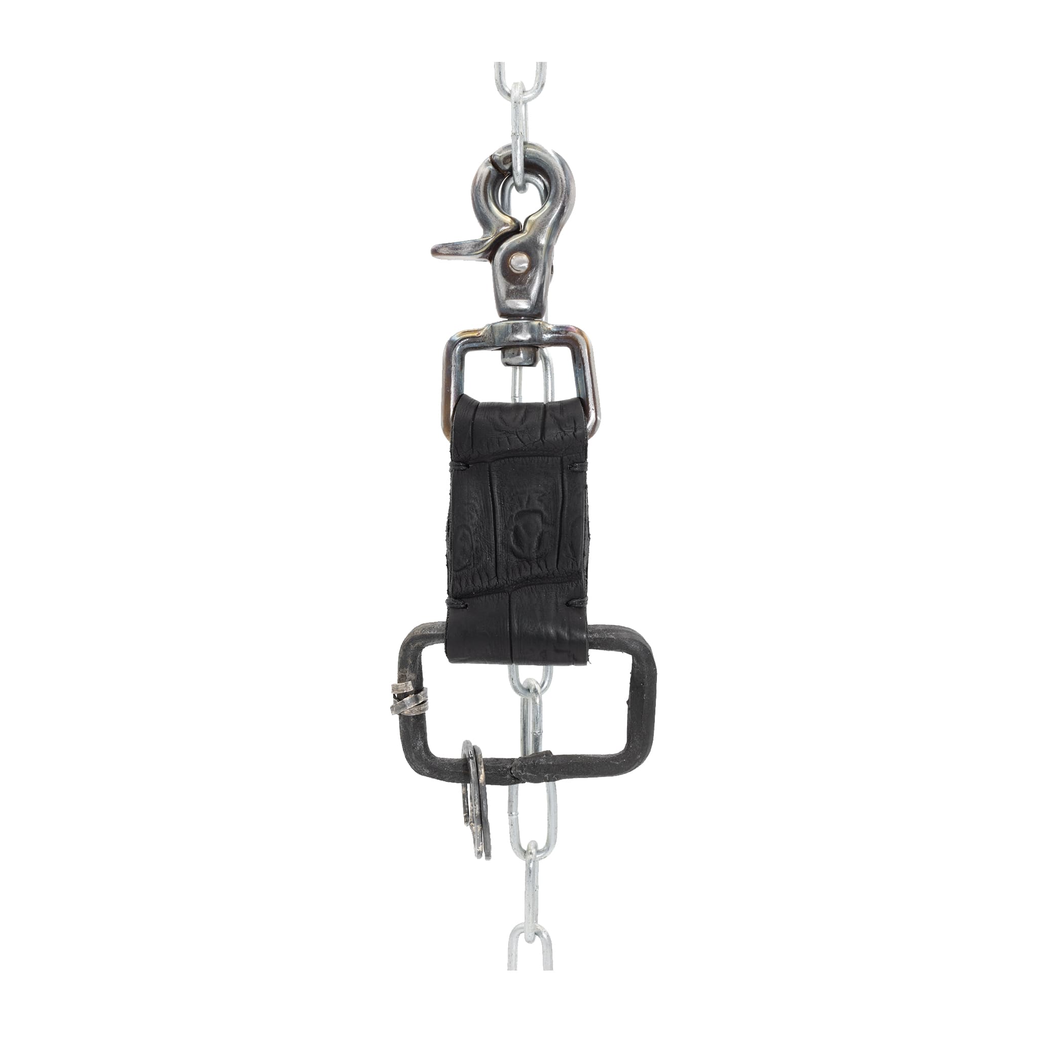the hand sewn crocodile leather keychain features a flat matte black dye treatment and a distressed lobster swivel clip. a hand forged black iron ring holds the oxidised .925 silver key ring. Buy online from avant garde leather studio atelier skn.