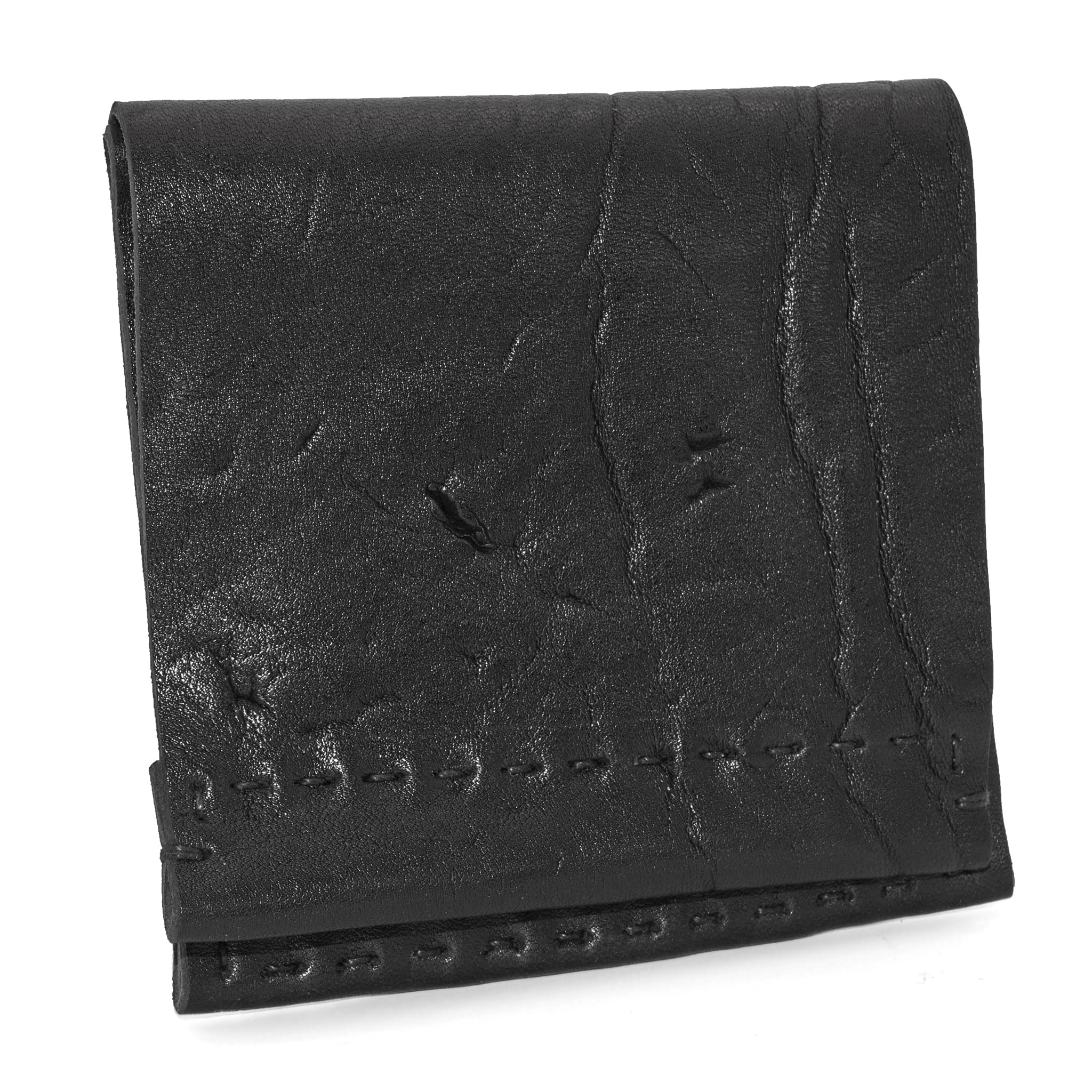 matte atelier skn | black one piece horse leather bifold wallet