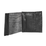 matte atelier skn | black one piece horse leather bifold wallet
