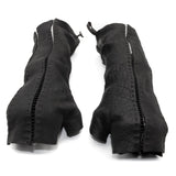 shop and explore our hand sewn avant garde horse culatta black leather gloves for men and women online at atelierskn.com