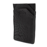 avant agrde handmade black culatta leather portrait wedge cardholder available online at atelierskn.com