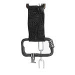 the hand sewn crocodile leather keychain features a flat matte black dye treatment and a distressed lobster swivel clip. a hand forged black iron ring holds the oxidised .925 silver key ring. Buy online from avant garde leather studio atelier skn.