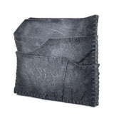 hand stitched over an 8hr period the washed culatta cardholder features multiple card slots, hand stitched overlock sides and a pigmented wax finish. the cardholder is available to buy online from avant garde leather studio atelierskn.com