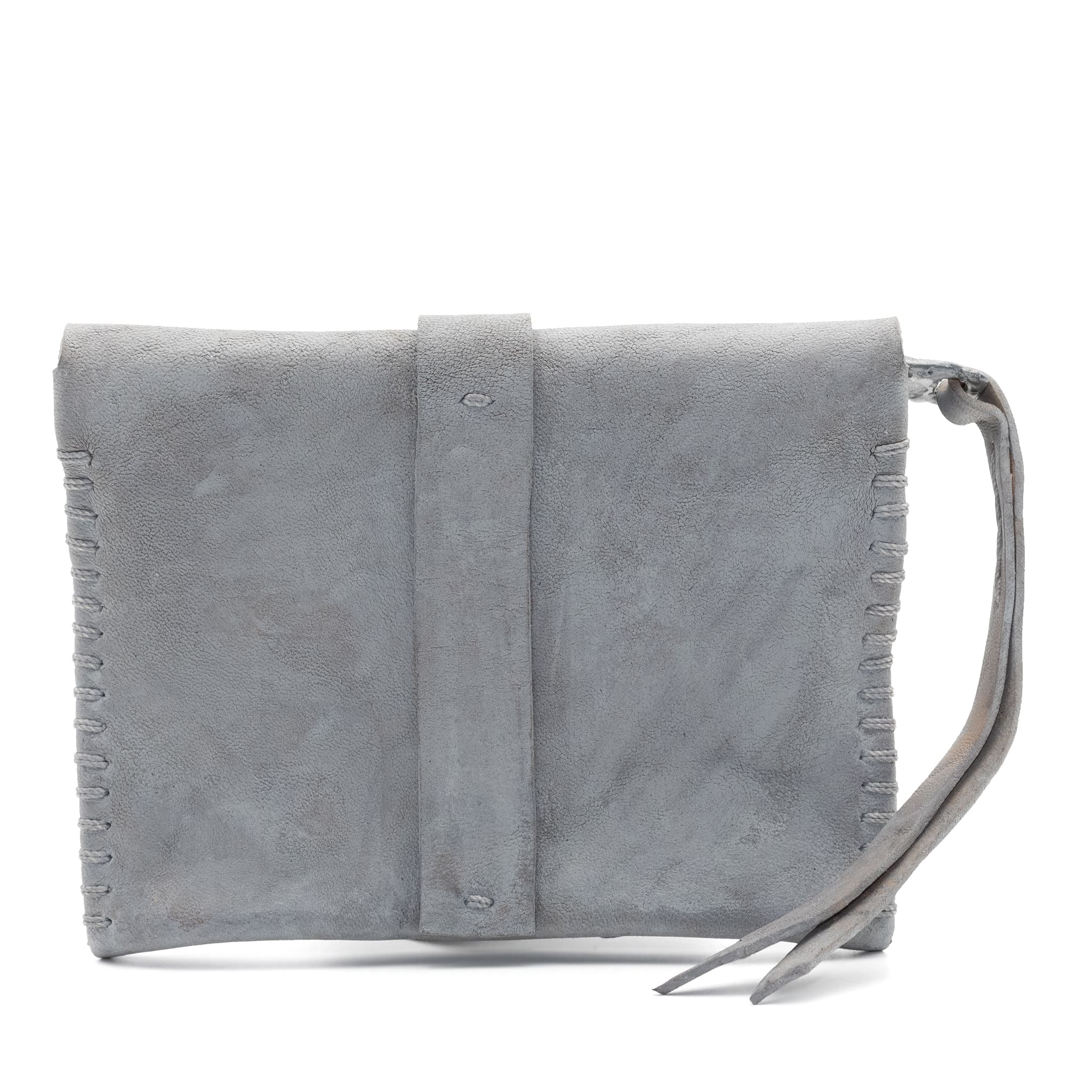 artisan hand sewn single piece object dyed zipper coin pouch available online at atelierskn.com