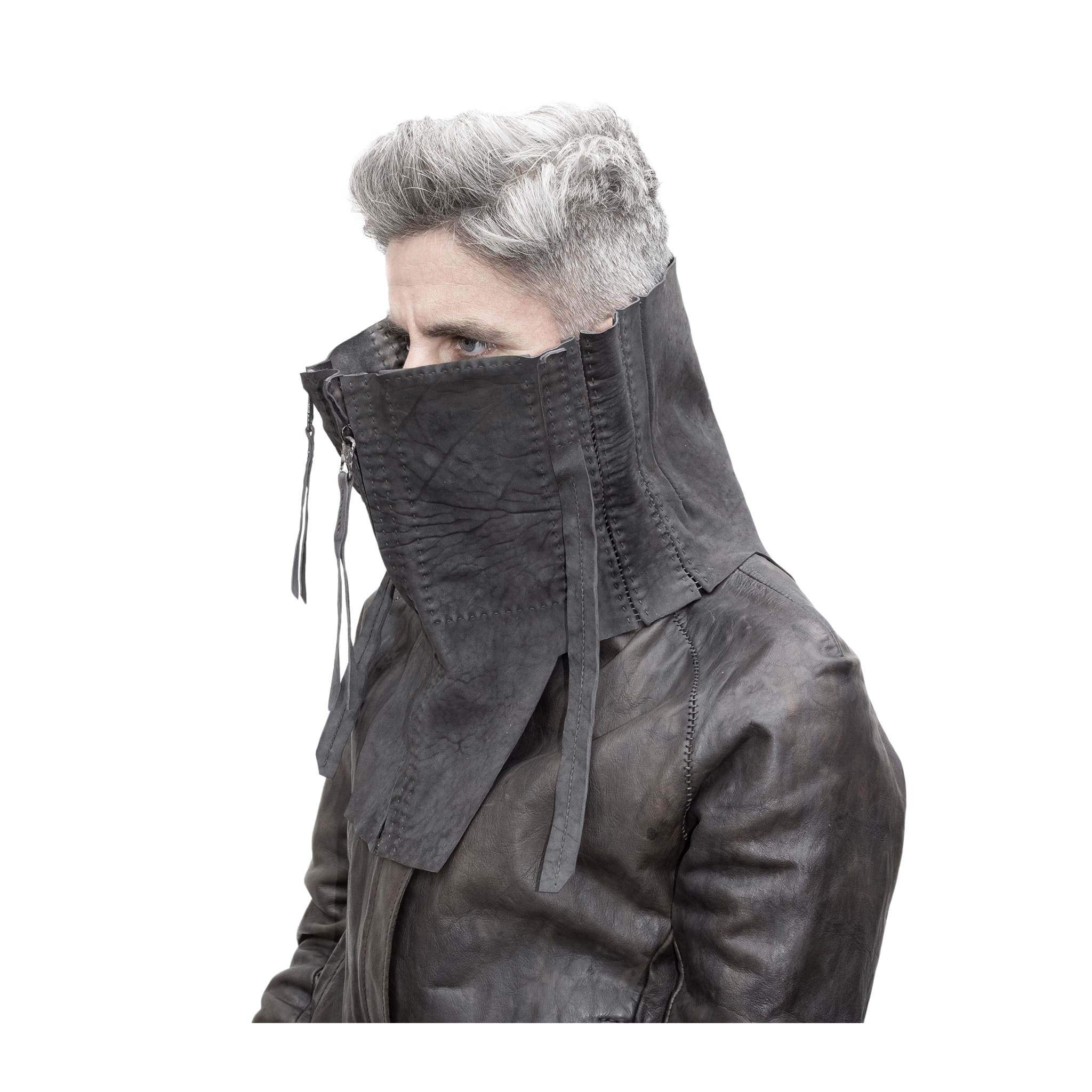 horse culatta leather snood available online at atelierskn.com
