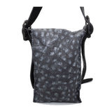 washed black ostrich leather crossbody bag available online at atelierskn.com
