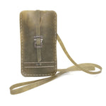 meticulously hand stitched, the transparent horse leather phone case features a minimal silhouette with tonal linen stitching and hand forged .925 sterling silver hardware. the phone holder is available to buy online from avant garde designer atelierskn.com 