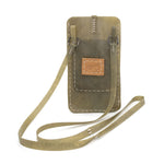 meticulously hand stitched, the transparent horse leather phone case features a minimal silhouette with tonal linen stitching and hand forged .925 sterling silver hardware. the phone holder is available to buy online from avant garde designer atelierskn.com 