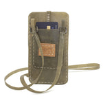 meticulously hand stitched, the transparent horse leather phone case features a minimal silhouette with tonal linen stitching and hand forged .925 sterling silver hardware. the phone holder is available to buy online from avant garde designer atelierskn.com 