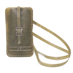 meticulously hand stitched, the transparent horse leather phone case features a minimal silhouette with tonal linen stitching and hand forged .925 sterling silver hardware. the phone holder is available to buy online from avant garde designer atelierskn.com 
