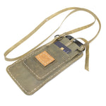 meticulously hand stitched, the transparent horse leather phone case features a minimal silhouette with tonal linen stitching and hand forged .925 sterling silver hardware. the phone holder is available to buy online from avant garde designer atelierskn.com 