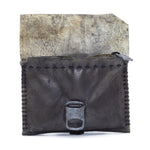 avant garde hand sewn single piece object dyed transparent leather coin pouch available online at atelierskn.com