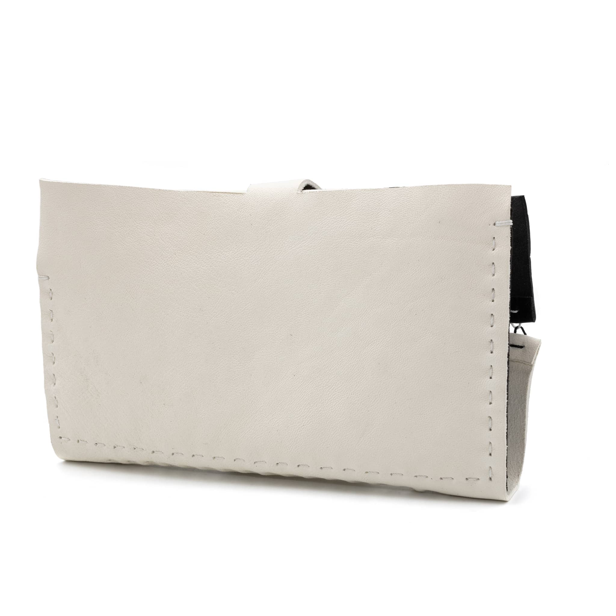 atelier skn | two tone horse culatta leather open seam long wallet