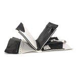 atelier skn | two tone horse culatta leather open seam long wallet | zipper coin pocket