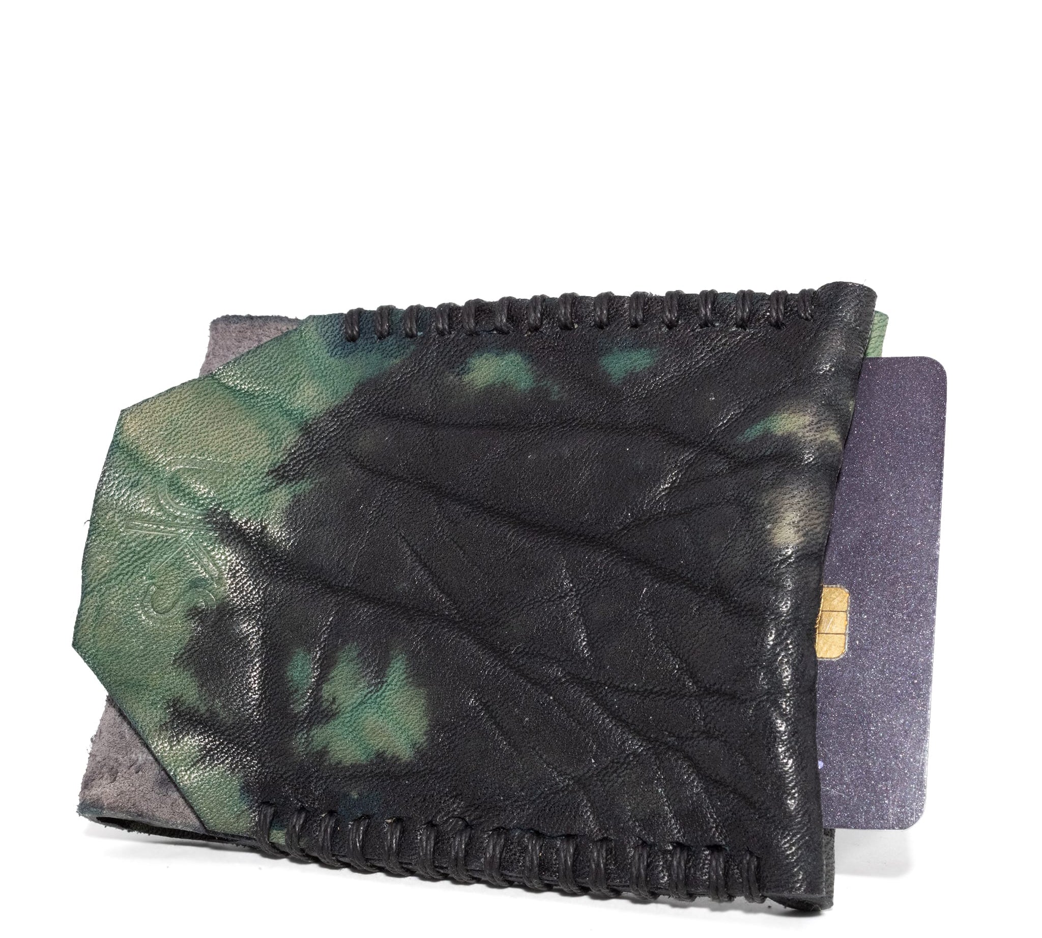 hand dyed horse leather cardholder from atelier skn