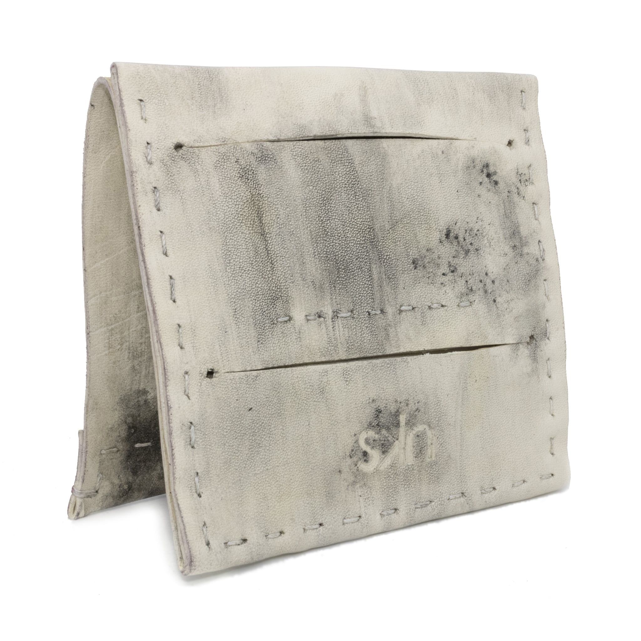 ash dyed horse leather wallet from atelier skn