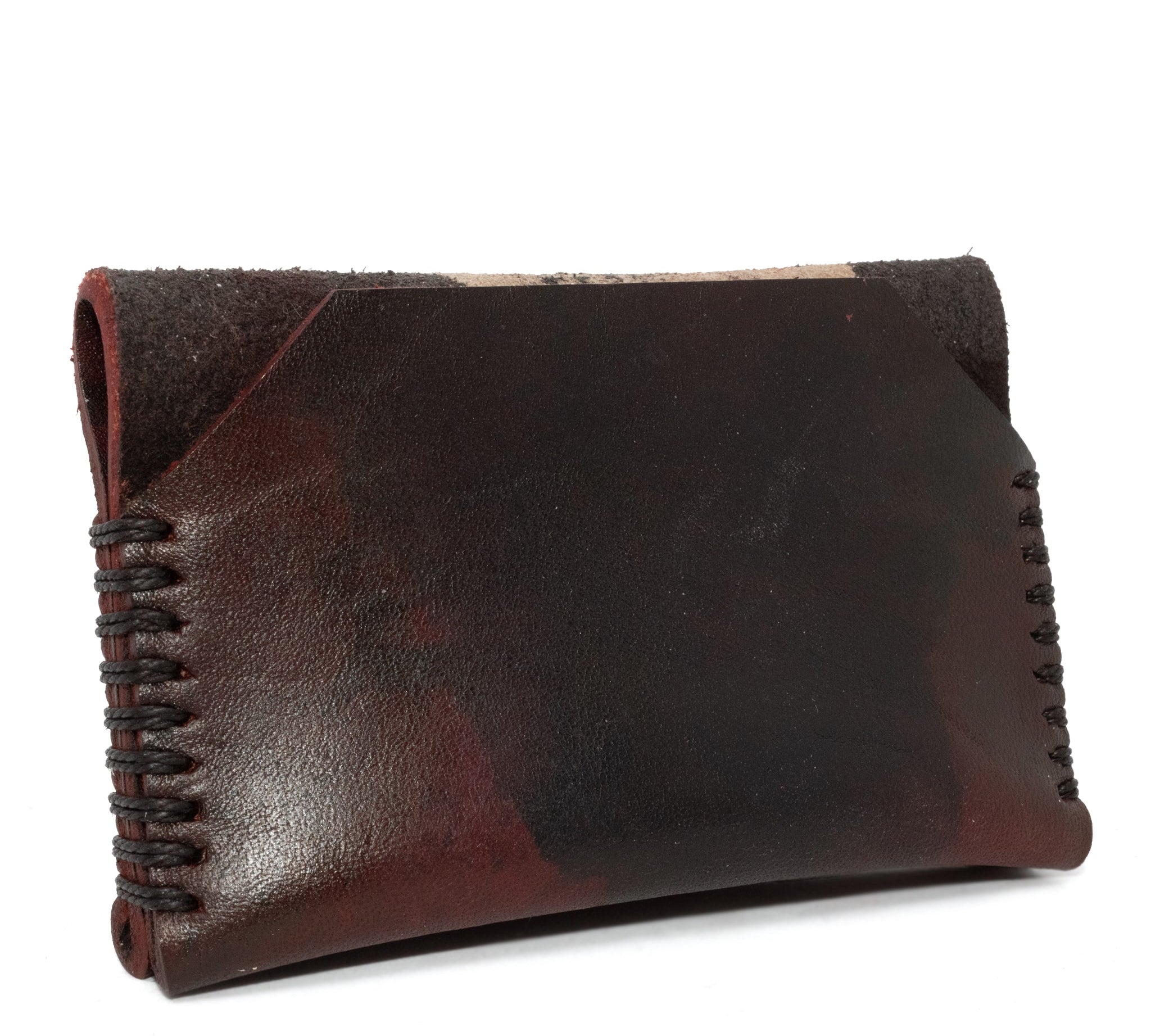 atelier skn hand dyed avant garde leather cardholder