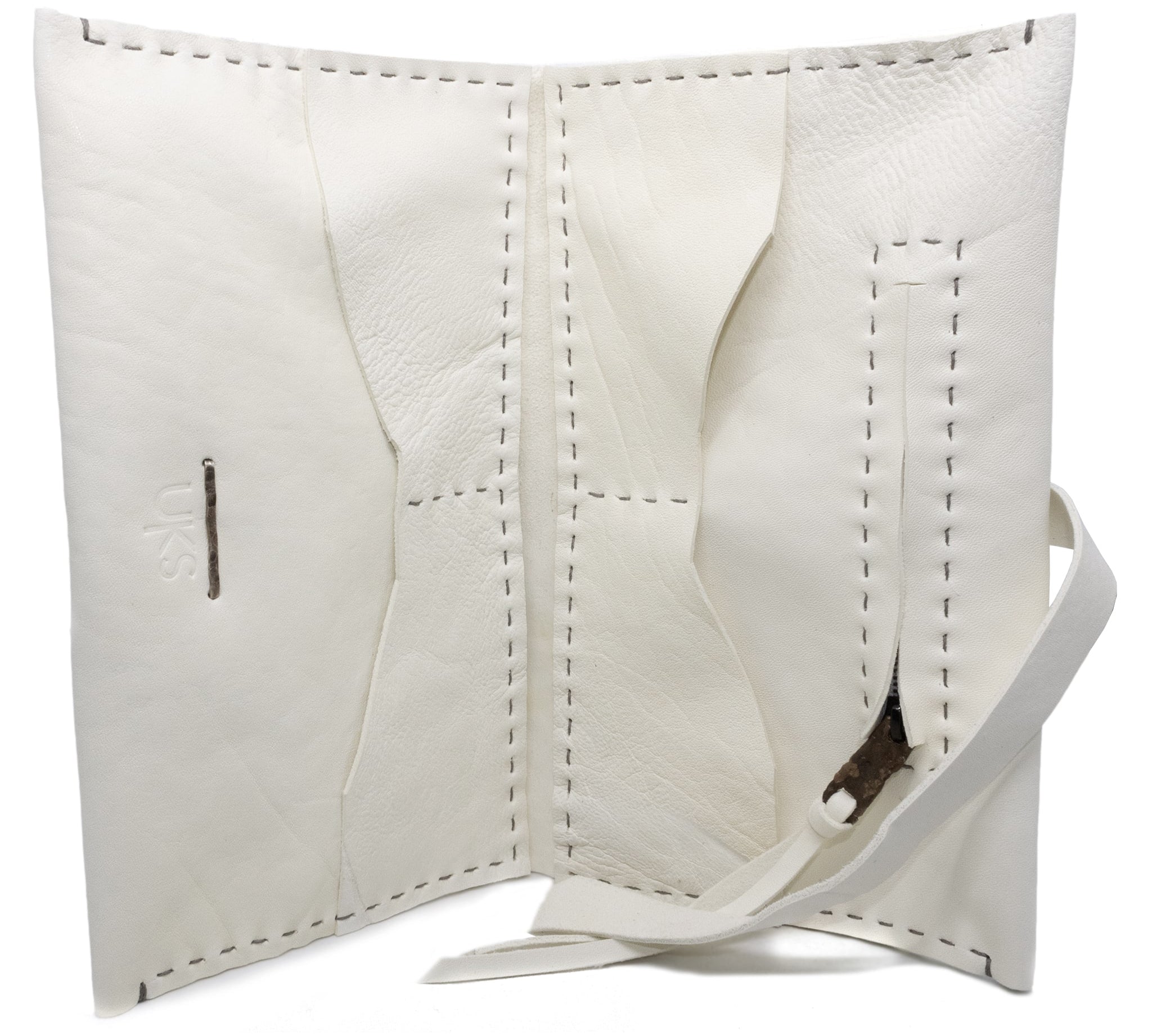 atelier skn albino culatta leather long wallet