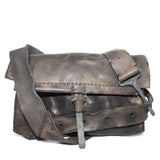 avant garde hand sewn and hand dyed leather bag from atelier skn