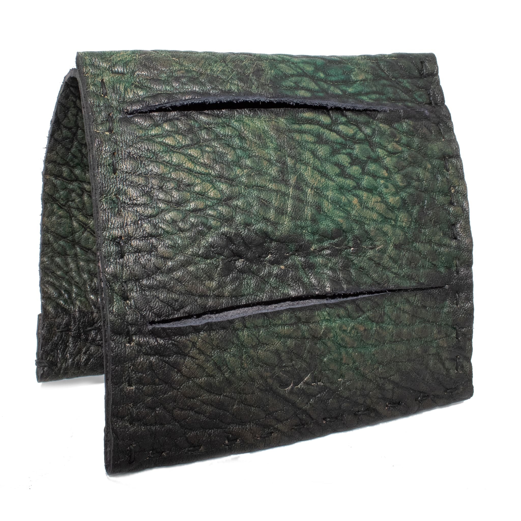 avant garde horse shoulder hand dyed wallet from atelier skn