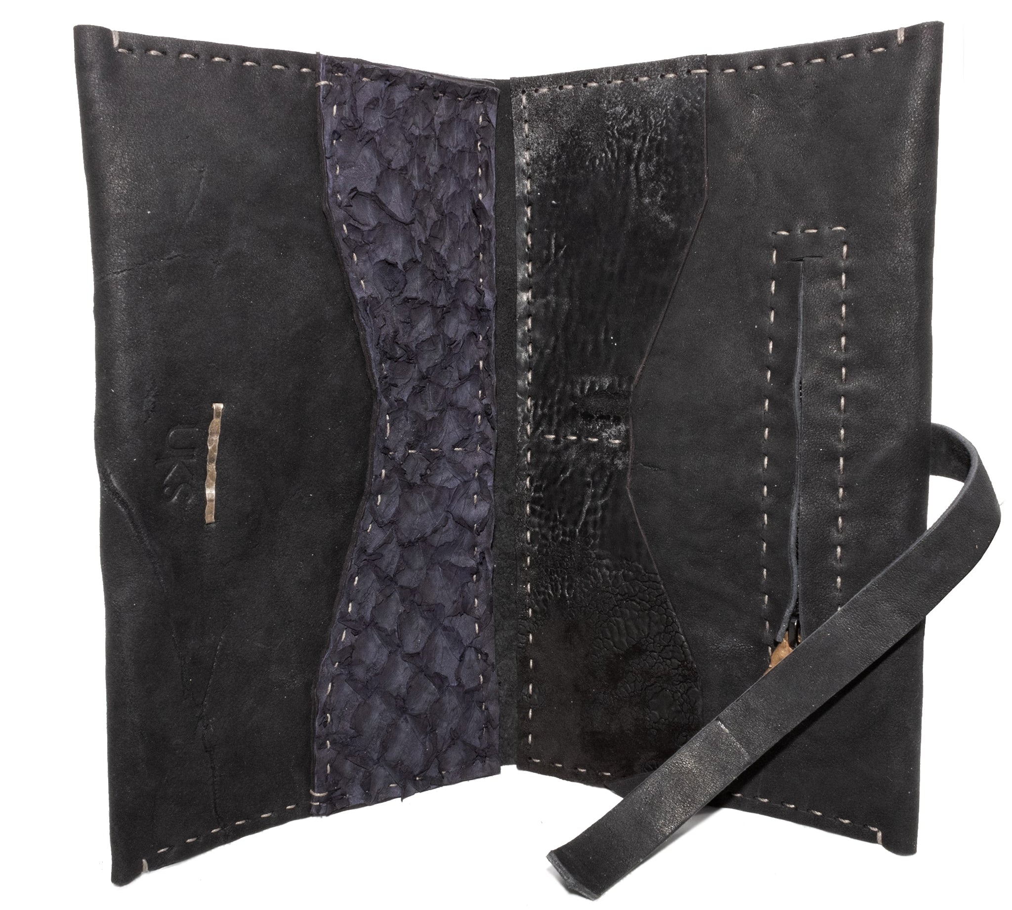 atelier skn hand sewn culatta leather long wallet