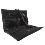 atelier skn hand sewn black culatta leather long wallet
