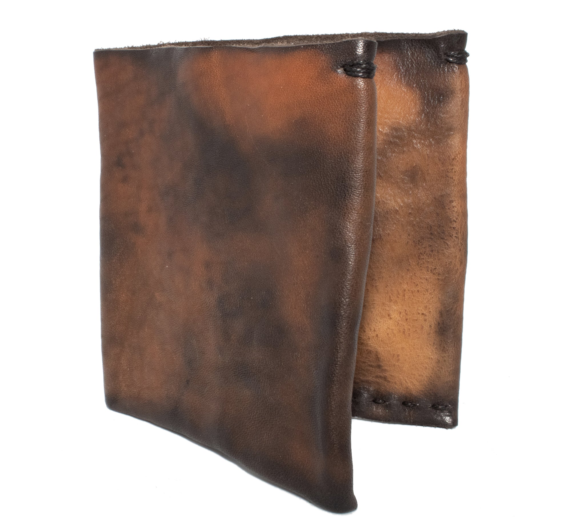 iron dyed horse culatta leather wallet from atelier skn