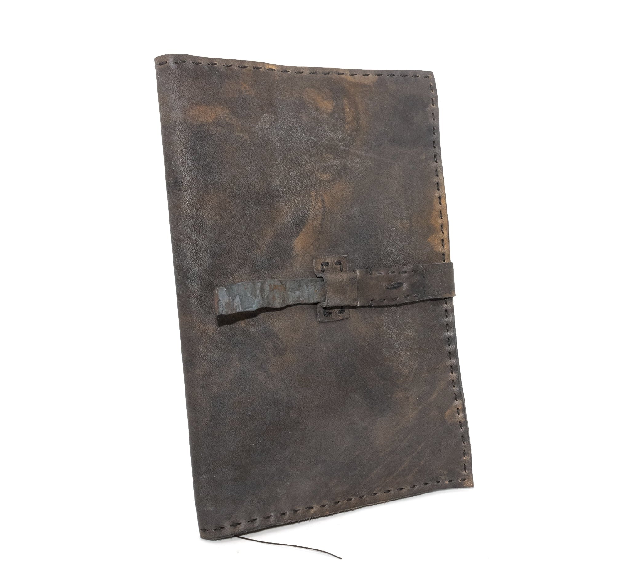 atelier skn iron dyed culatta leather journal cover