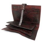 atelier skn hand dyed avant garde unisex leather wallet