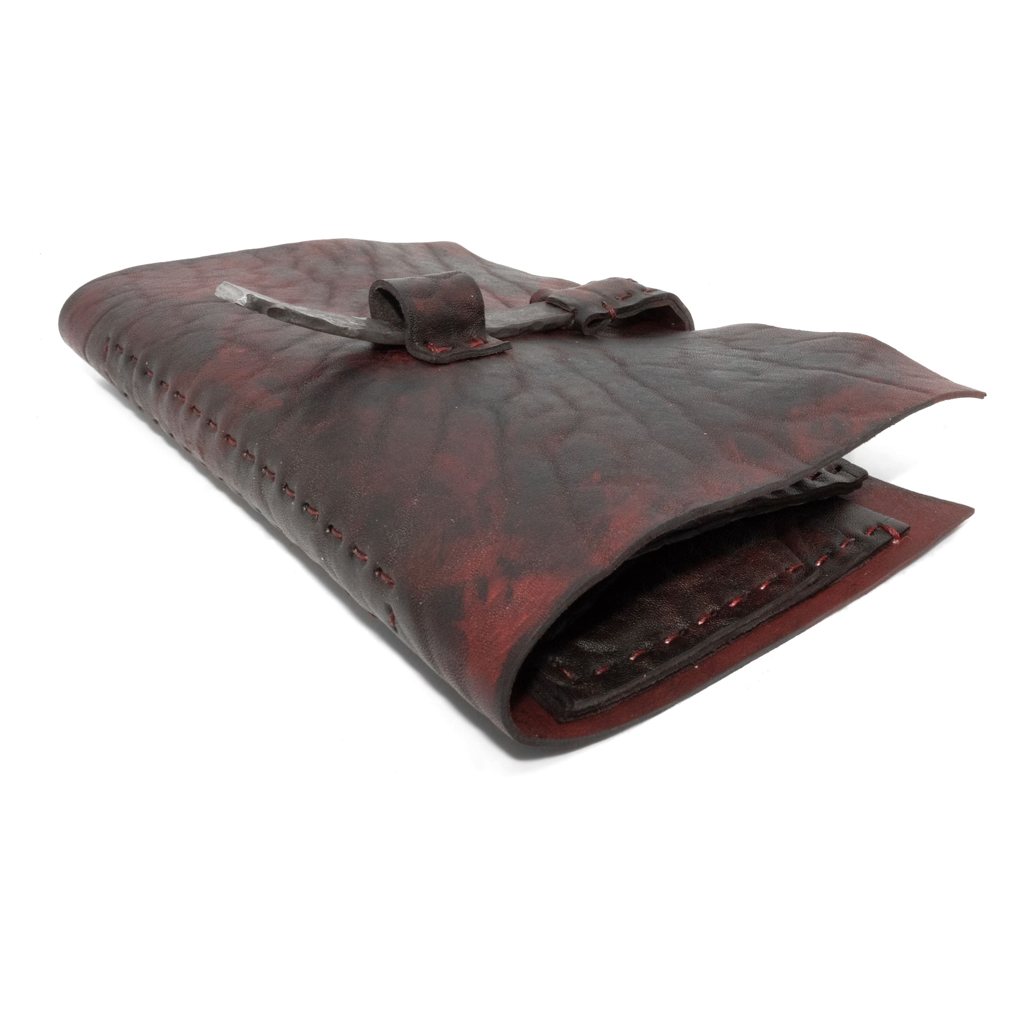 atelier skn hand dyed avant garde unisex leather wallet