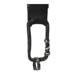 atelier skn black culatta leather utility keychain clip