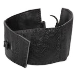 black leather corset belt | atelier skn