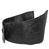 atelier skn reversible black culatta leather waist belt