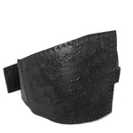atelier skn reversible black horse culatta leather waist belt
