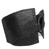 atelier skn reversible black culatta leather corset belt