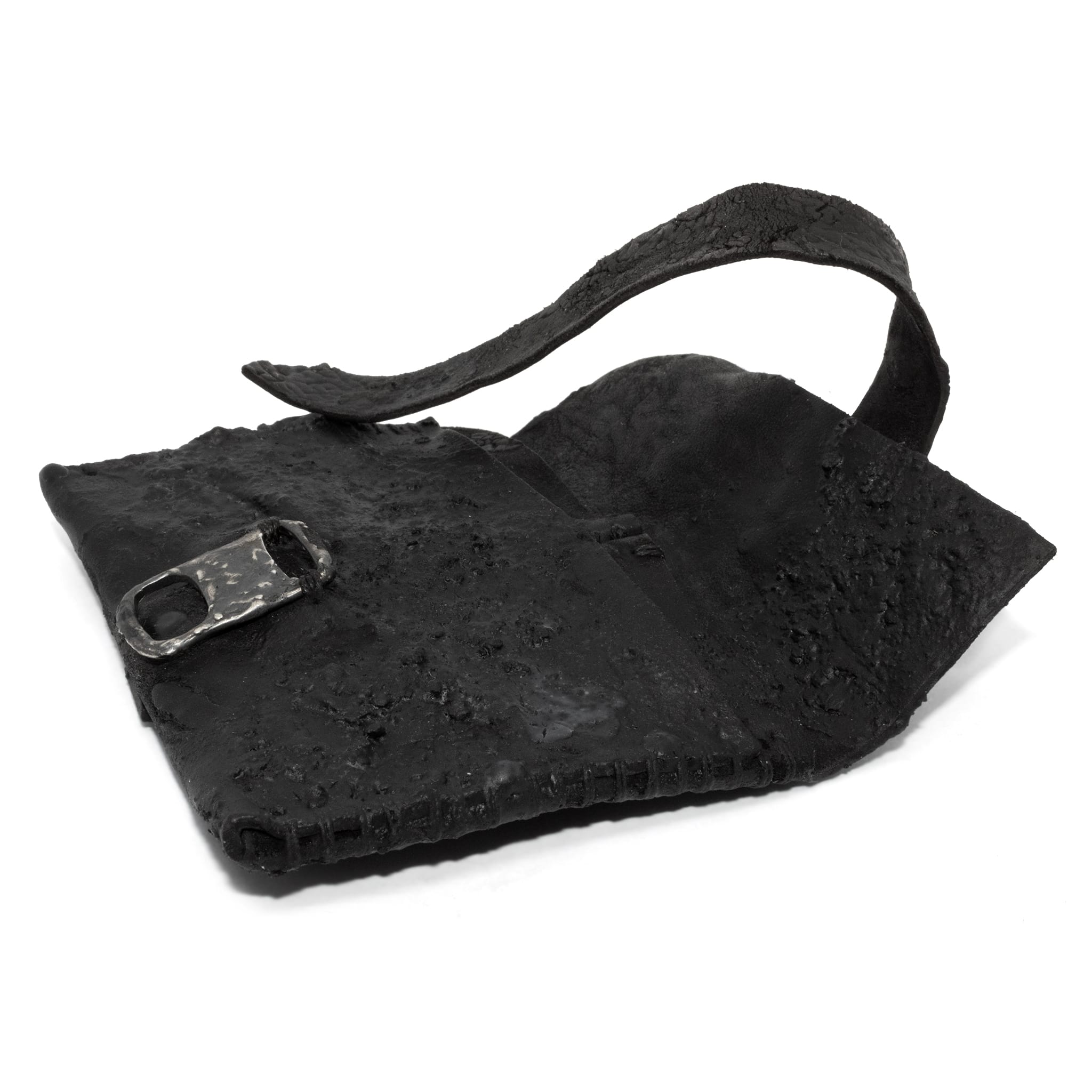 black pyroclastic horse culatta one piece leather card case | atelier skn