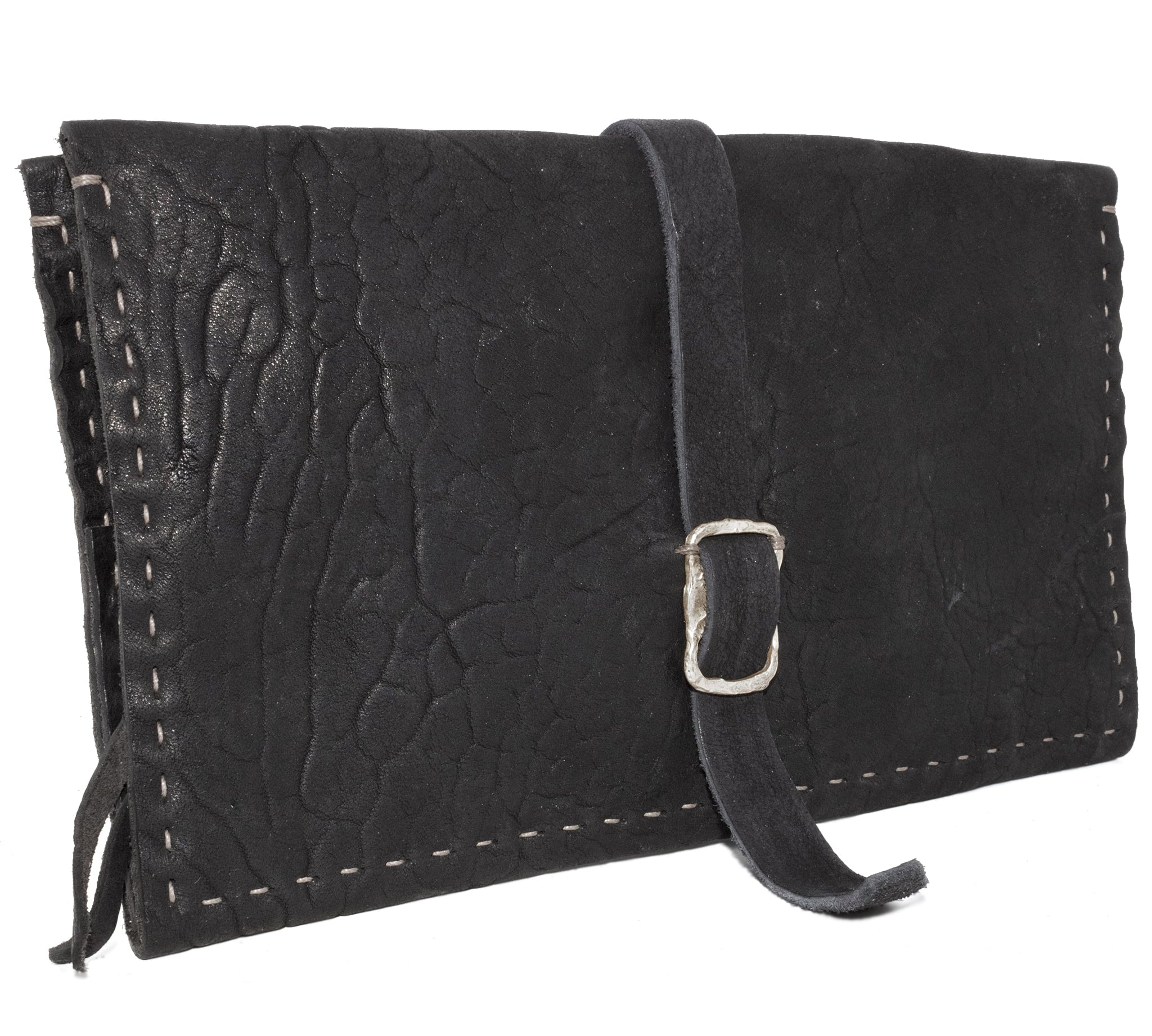 black culatta leather wallet available from atelier skn