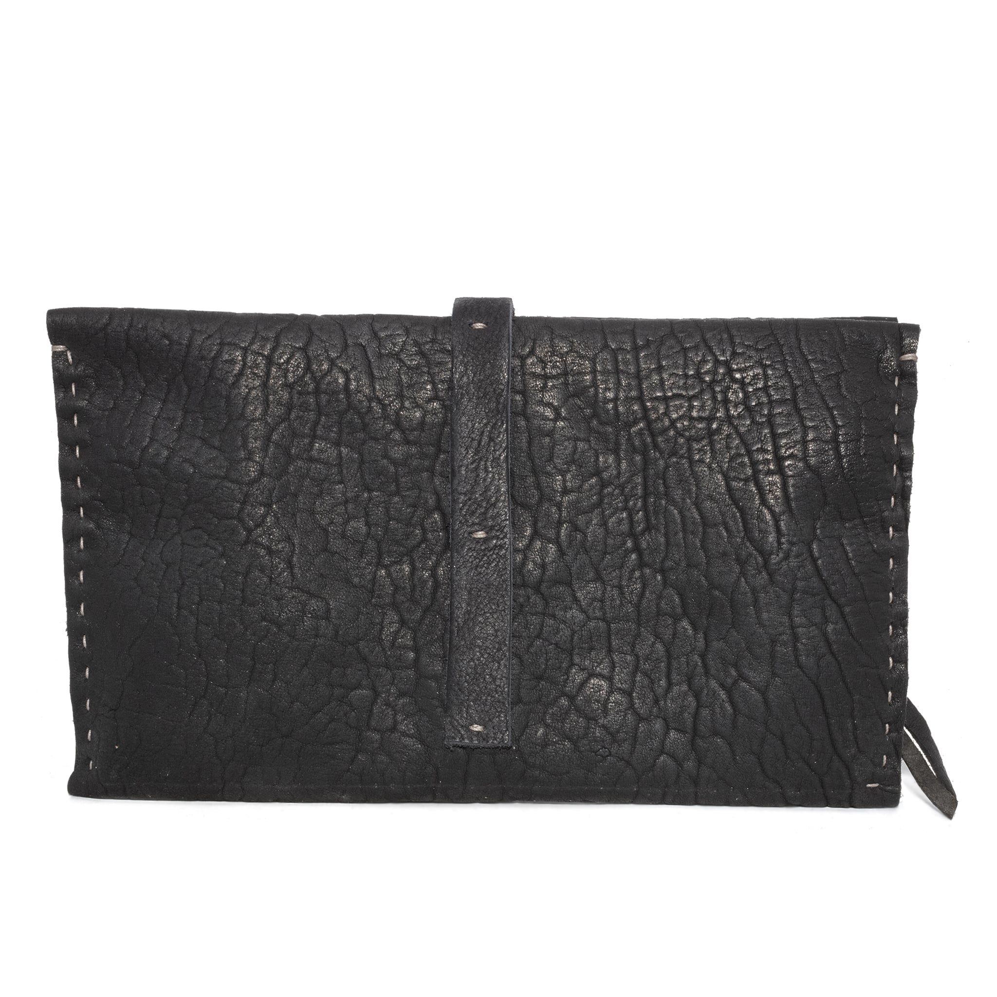 avant garde black culatta leather wallet available from atelier skn