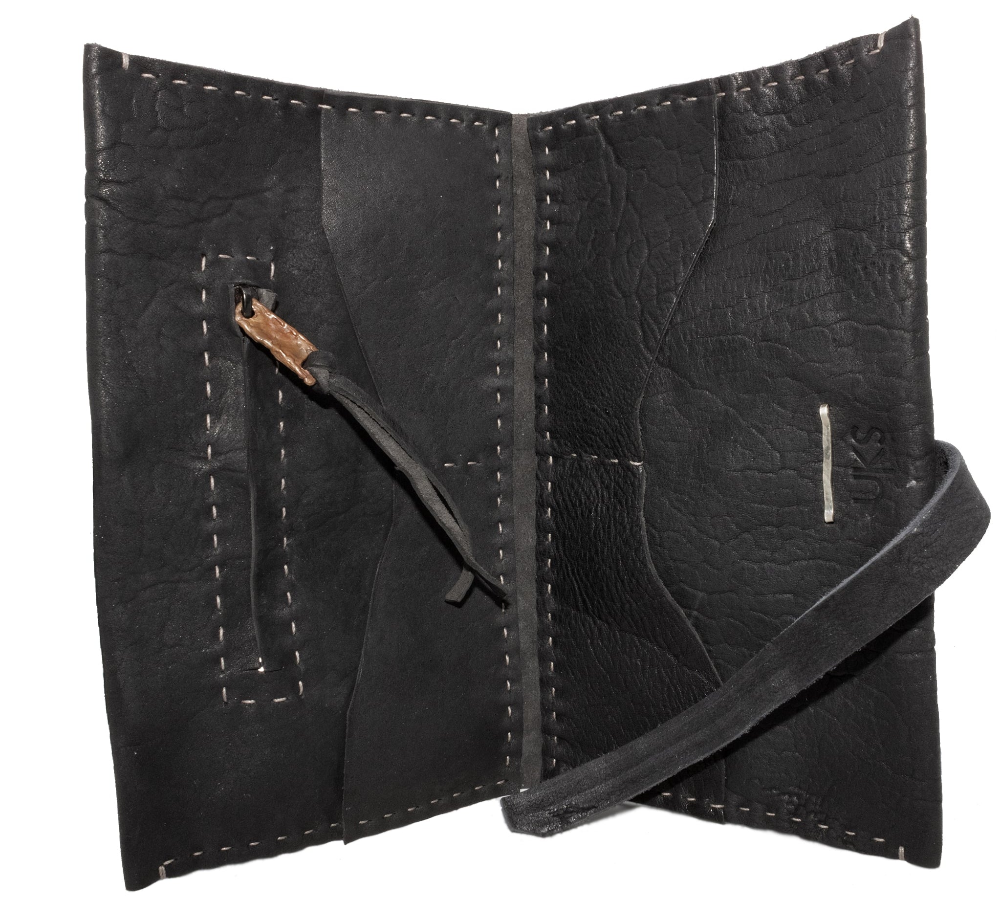 black culatta leather passport wallet available from atelier skn
