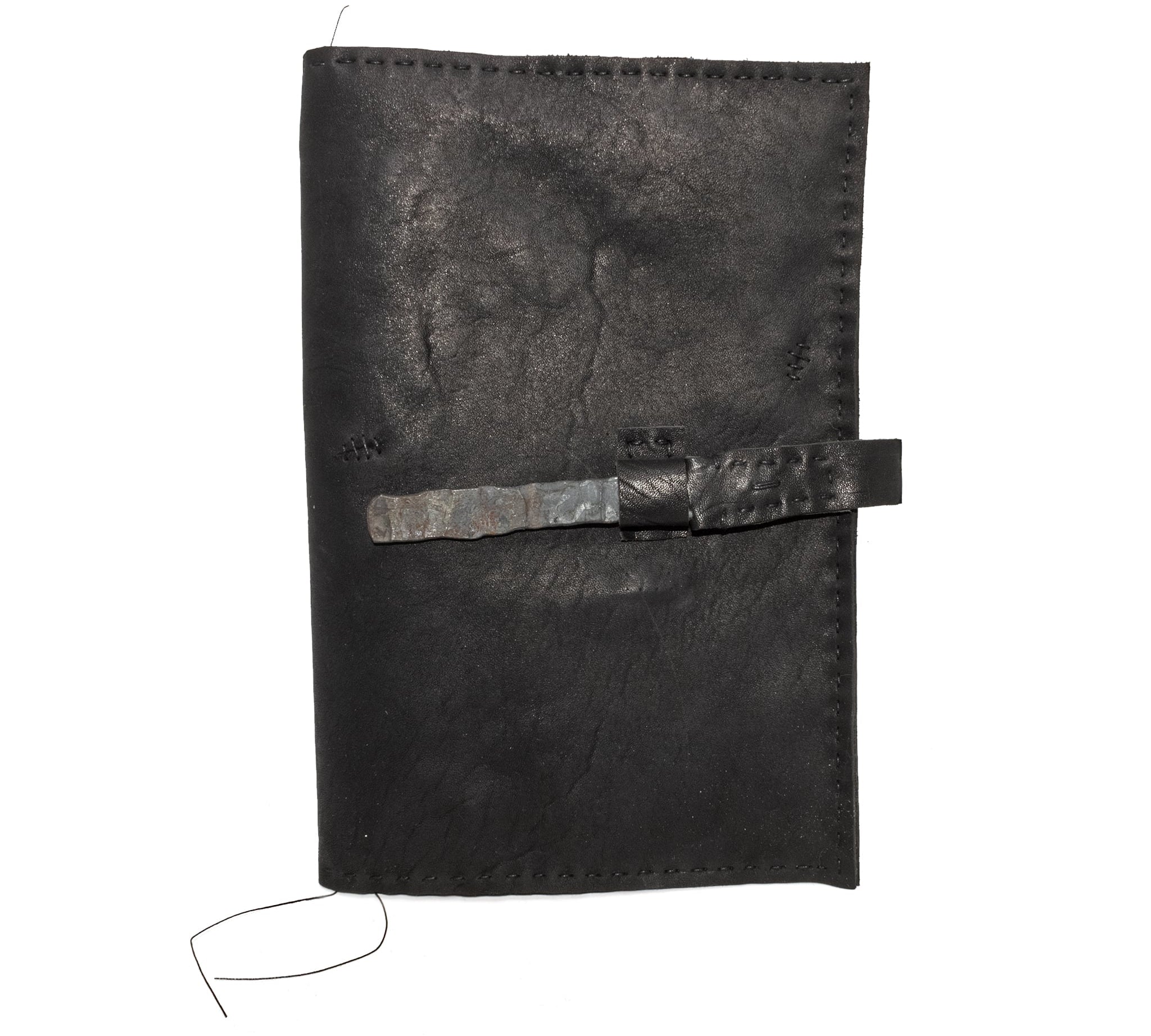 Hand sewn horse leather journal covers available online at atelier skn.